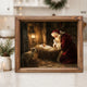 Santa's Christmas Prayer Framed Print