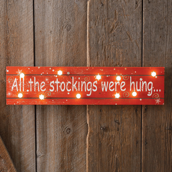 All The Stockings Were Hung Marquee Sign (Store Pick Up Only)