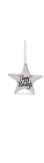 Assorted Cream Ceramic Star Ornaments