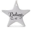 Assorted Cream Ceramic Star Ornaments