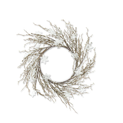 Icy Snowflake Candle Ring/Wreath