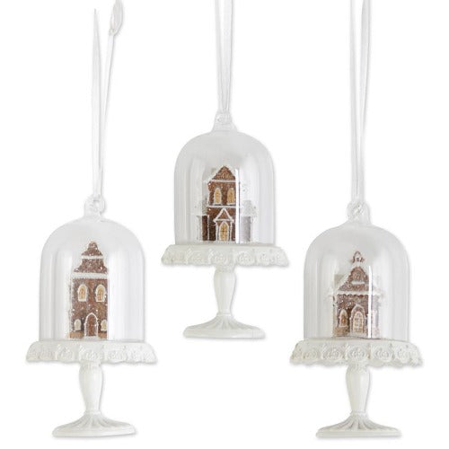 Gingerbread dome ornaments