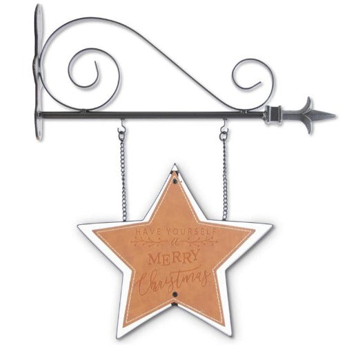 Dark Metal & Leather MERRY CHRISTMAS Star Arrow Replacement