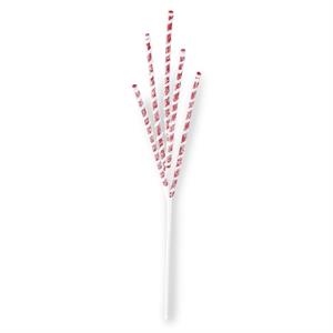 Glittered Red & White Flocked Spiral Spike