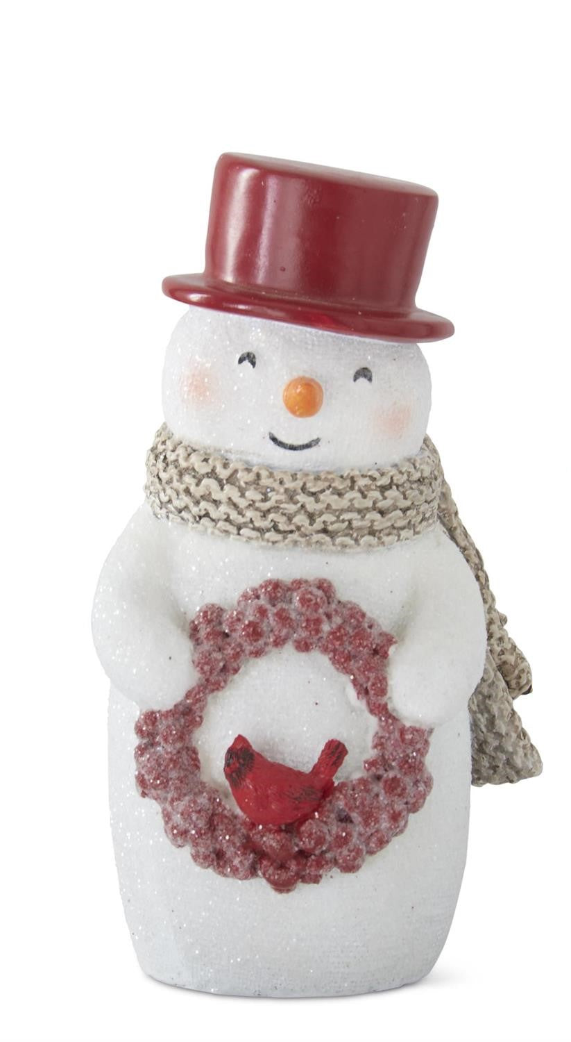 Glittered Snowmen with Red Top Hats- 2 Styles