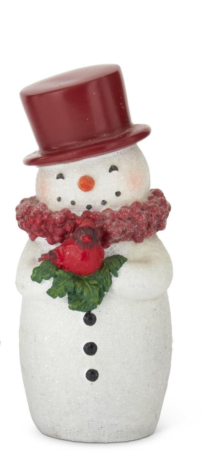 Glittered Snowmen with Red Top Hats- 2 Styles