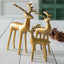 Golden Reindeer Figurine