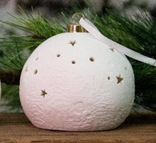 Load image into Gallery viewer, Large bisque ornament
