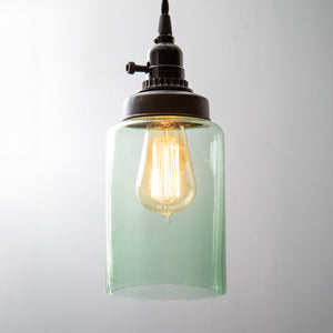 Medium Cylinder Jar Pendant Lamp with 364160 Bulb Included