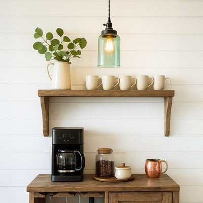 Medium Cylinder Jar Pendant Lamp with 364160 Bulb Included
