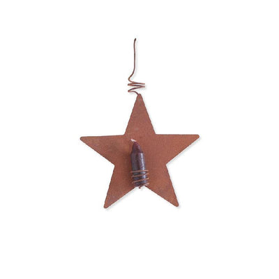 Primitive Star Candle Ornament