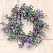 Load image into Gallery viewer, Lavender Eucalyptus with Seeds Wreath
