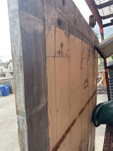 Salvaged Industrial Door back