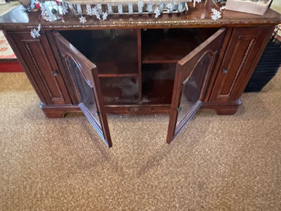 Antique Entertainment Console for sale open