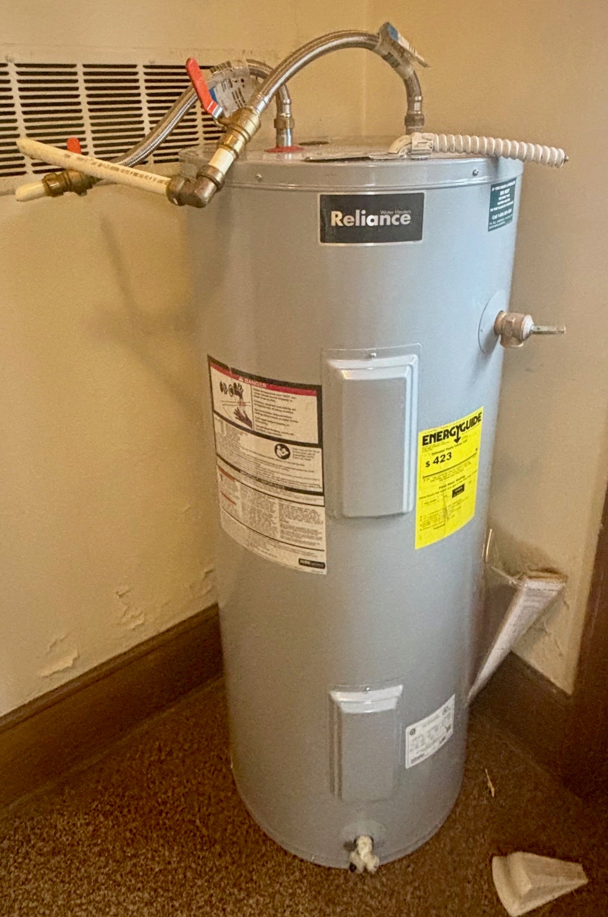 Reliance 40 Gal. Electric Hot Water Heater (Store Pick Up Only)