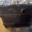 Antique Steamer Trunk for sale side handle damage