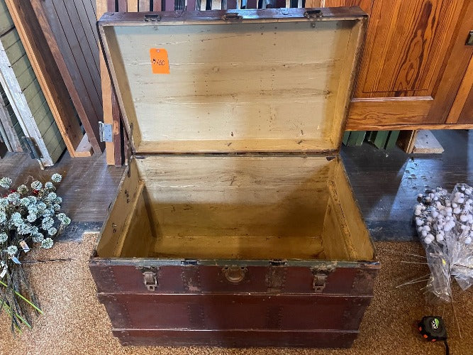 Antique Steamer Trunk for sale open