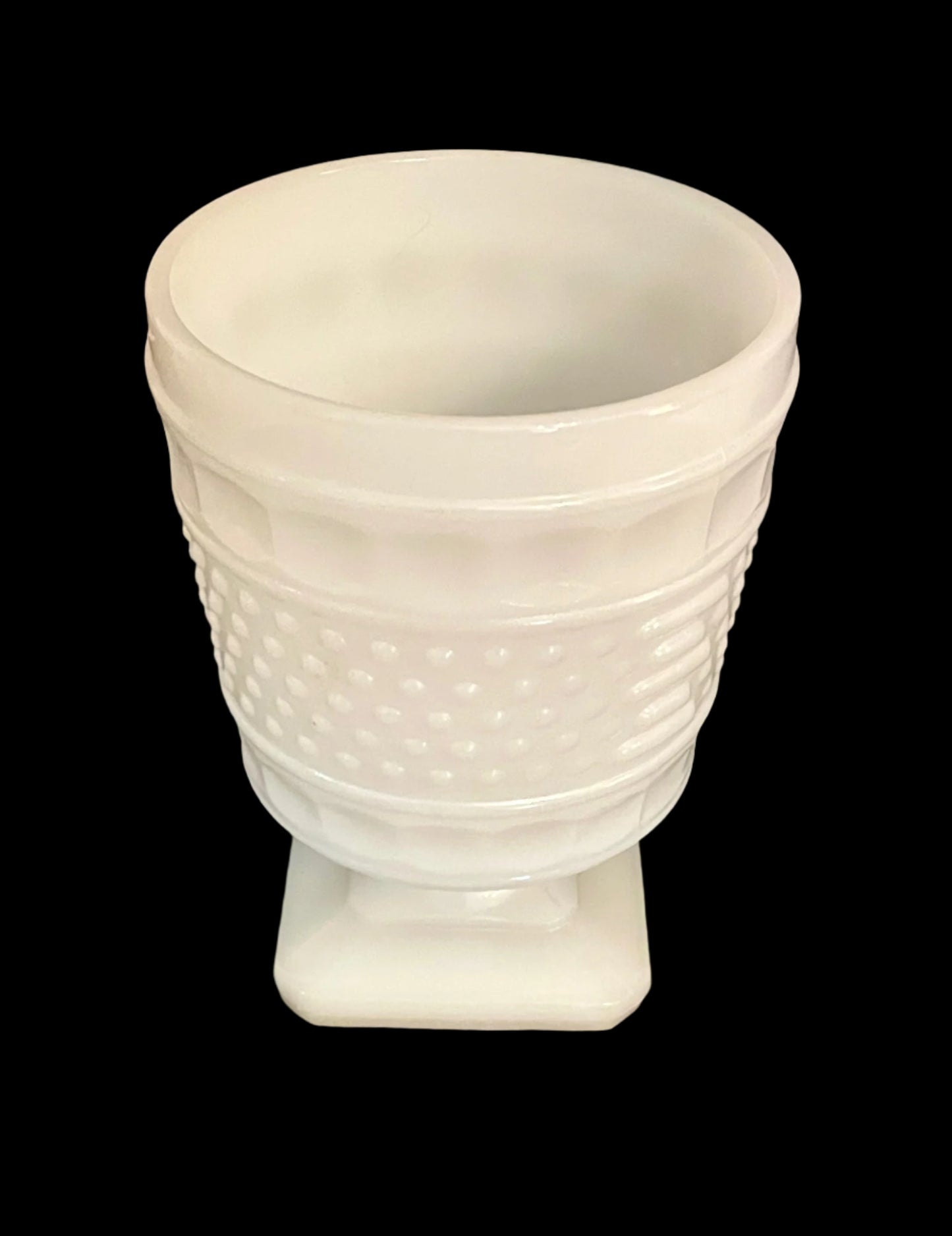 Vintage Milk Glass Pedestal Vase