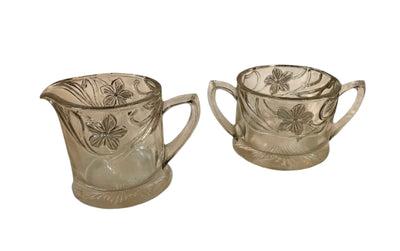 Indiana Glass Co. Cream & Sugar Serving Set