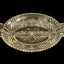 Stars and Bars Thousand Line Glass Divided Dish