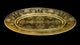 Hazel Florentine Etched Yellow Glass Platter