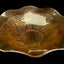 Jeanette Glass Iris & Herringbone Iridescent Bowl