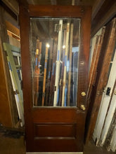 Load image into Gallery viewer, Tall Antique Oak Entry Door with 3/4 Glass View
