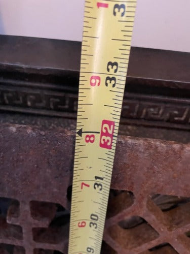 Victorian Design Cast Iron Vent Register Grate measurement