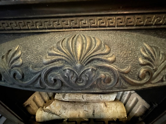 Antique Cast Iron Fireplace Insert design