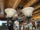 Brushed Nickel Chandelier with Globes