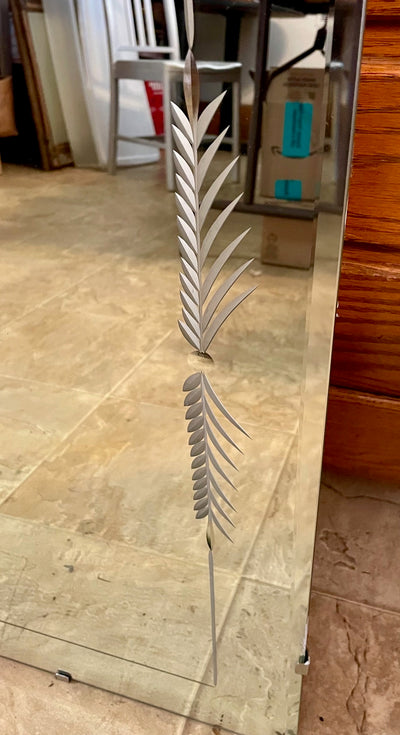 Vintage Beveled, Etched Mirror (Store Pick Up Only)