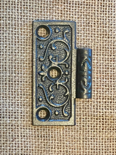 Antique Cast Iron Door Hinge, Half Only - 3" x 3"