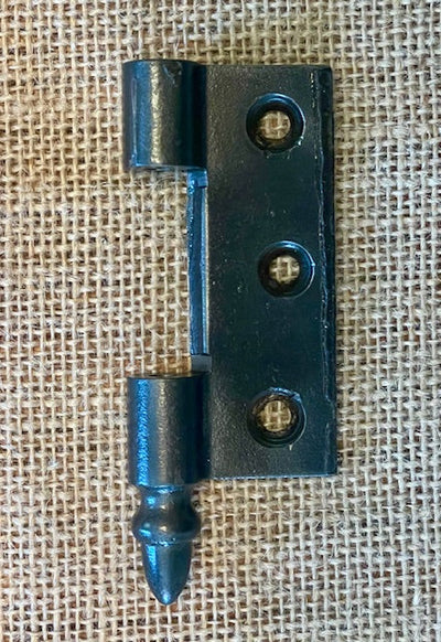 Antique Cast Iron Steeple Tip Door Hinge, Right Half Only - 3" x 2½"