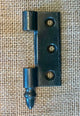 Antique Cast Iron Steeple Tip Door Hinge, Right Half Only - 3" x 2½"