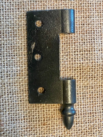 Antique Cast Iron Steeple Tip Door Hinge, Right Half Only - 3" x 2½"