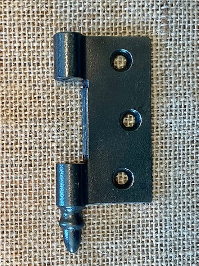 Antique Cast Iron Door Hinge, Right Half Only - 3" x 3"