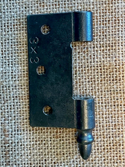 Antique Cast Iron Door Hinge, Right Half Only - 3" x 3"