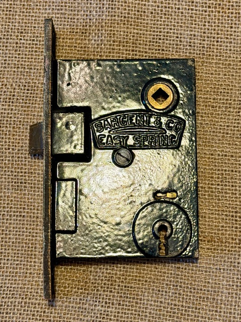 Antique Brass Sargent & Co. Easy Spring Interior Mortise Door Lock