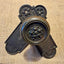 Antique Stamped Brass Sargent & Co Doorknob and Plate Set