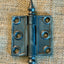 Antique Decorative Cast Iron Steeple Tip Door Hinge - 2½" x 2½"