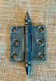 Antique Decorative Cast Iron Steeple Tip Door Hinge - 2½" x 2½"