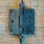 Antique Decorative Cast Iron Steeple Tip Door Hinge - 2½" x 2½"