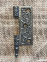 Load image into Gallery viewer, Antique Cast Iron Steeple Tip Door Hinge, Right Half Only - 3½&quot; x 3&quot;
