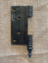 Load image into Gallery viewer, Antique Cast Iron Steeple Tip Door Hinge, Right Half Only - 4&quot; x 4&quot;
