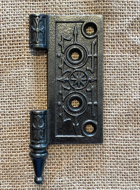 Antique Cast Iron Steeple Tip Door Hinge, Right Half Only - 4