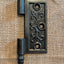 Antique Cast Iron Acorn Tip Door Hinge, Right Half Only - 4"x 4"