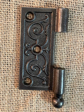 Load image into Gallery viewer, Antique Cast Iron Ball Tip Door Hinge, Left Half Only - 3½&quot; x 3½&quot;
