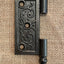 Antique Cast Iron Steeple Tip Door Hinge, Left Half Only - 3½" x 3½"