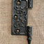 Antique Cast Iron Steeple Tip Door Hinge, Left Half Only - 4" x 4"