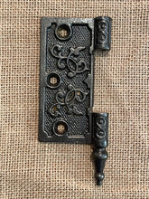 Load image into Gallery viewer, Antique Cast Iron Steeple Tip Door Hinge, Left Half Only - 4&quot; x 4&quot;
